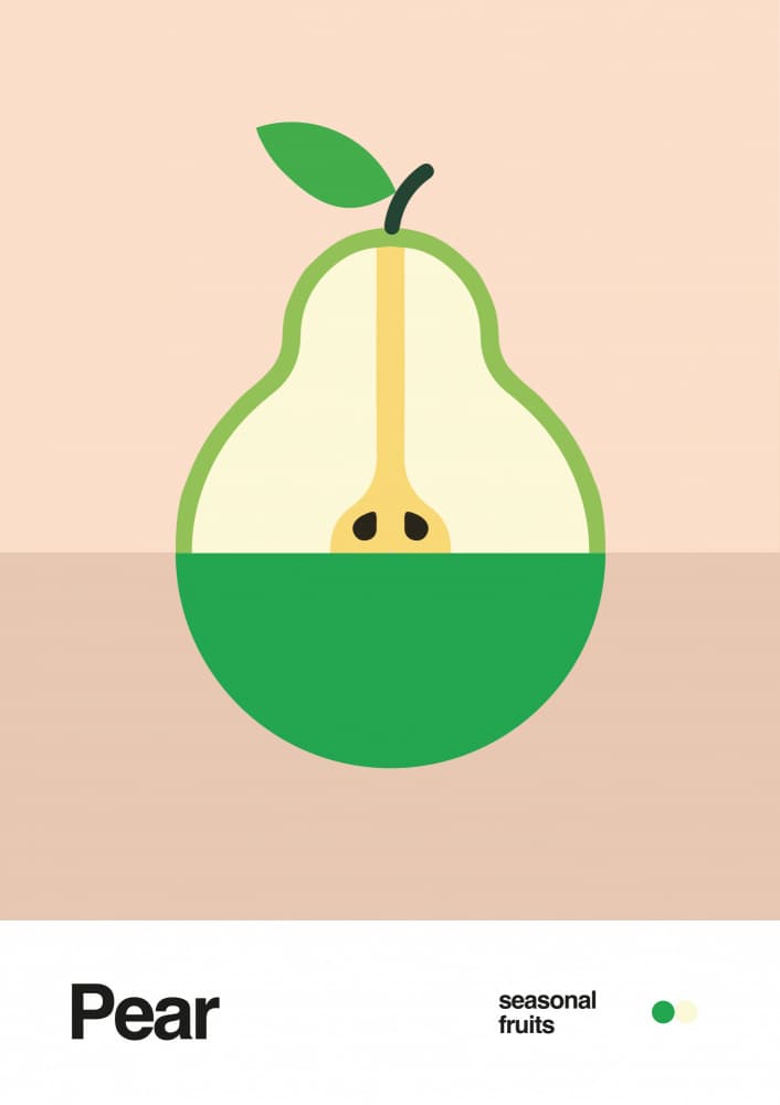 Fresh Cut Pear by David Vineïs — canvas wall art