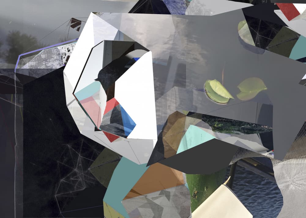 Fragmented Geometric Abstraction by Stefan Fransson — canvas wall art