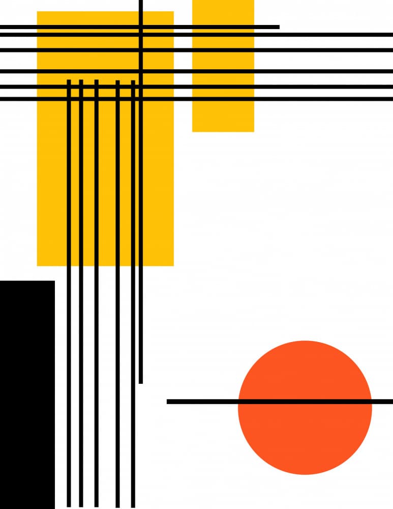 Abstract Primary Shapes by Nicholas — canvas wall art