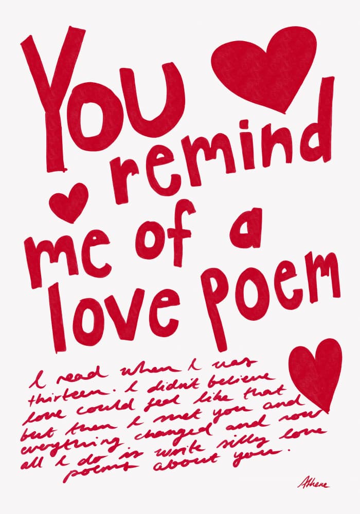 Love Poem by Athene Fritsch — canvas wall art