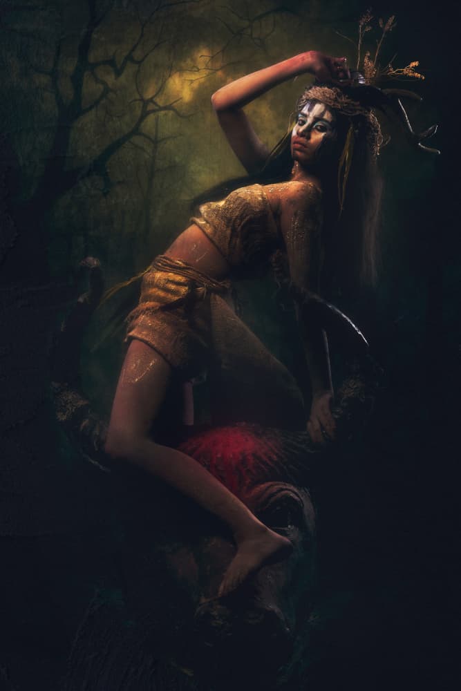 Ethereal Forest Spirit by Prithul Das — canvas wall art