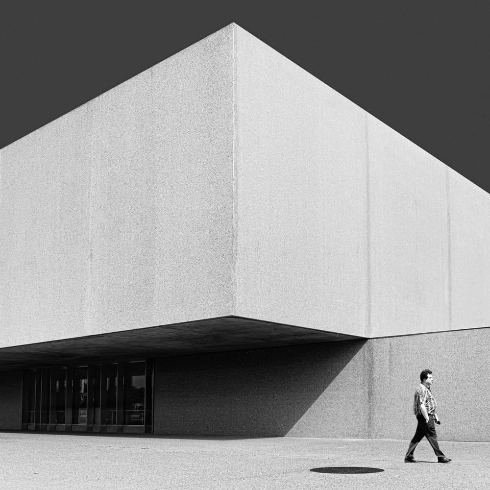 Geometric Urban Walk by Luc Vangindertael (laGrange) — canvas wall art