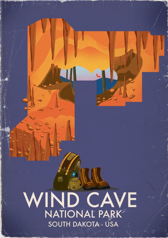 Wind Cave National Park by Nicholas — canvas wall art