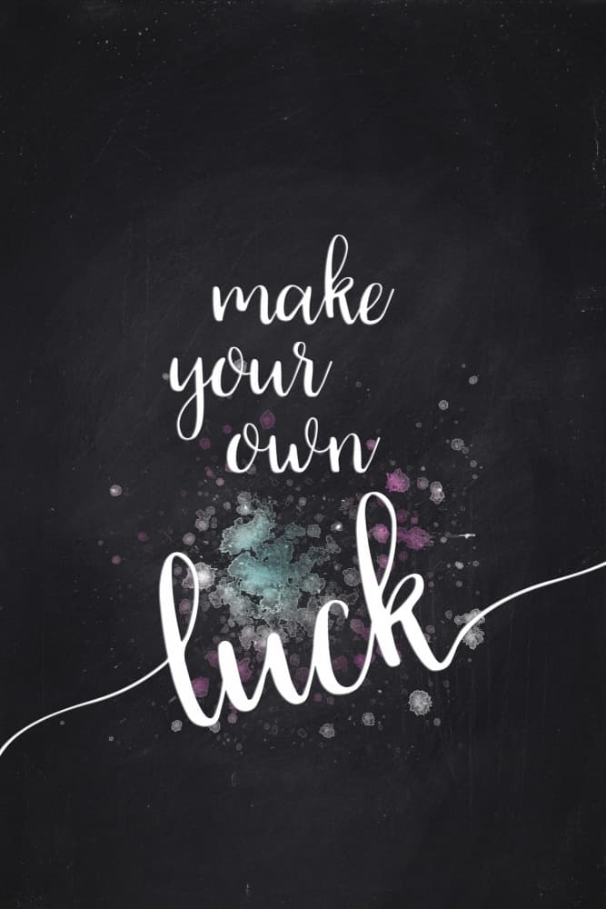 Make Your Own Luck by Melanie Viola — canvas wall art