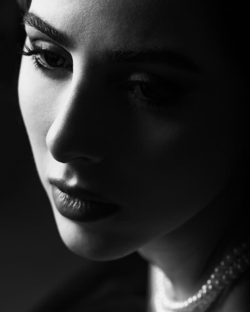Shadowed Beauty by Mehdi Mokhtari — canvas wall art