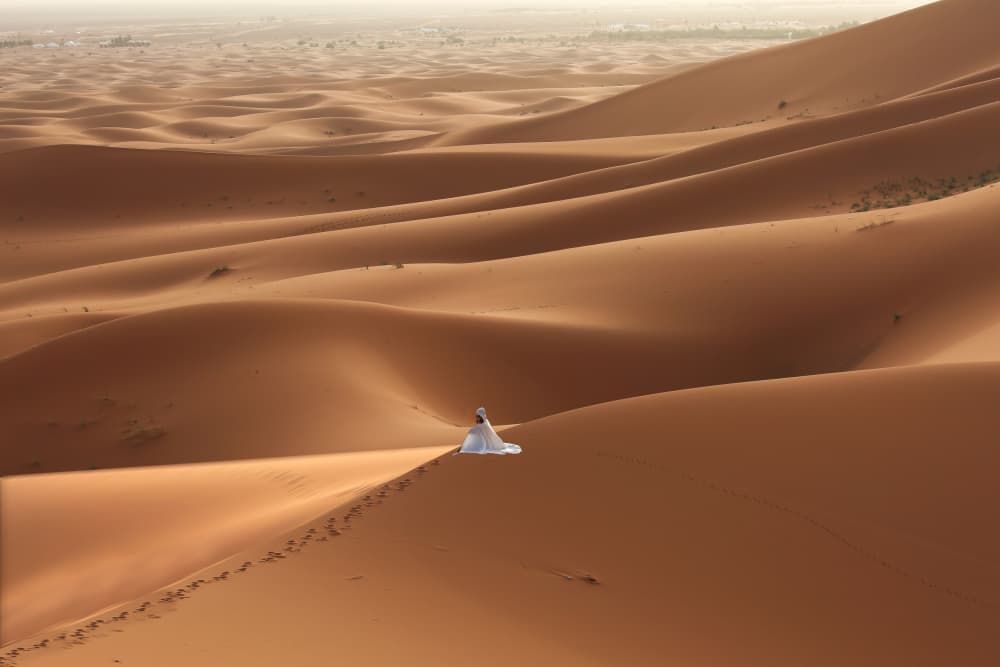 Golden Desert Serenity by Clas Gustafson PRO — canvas wall art
