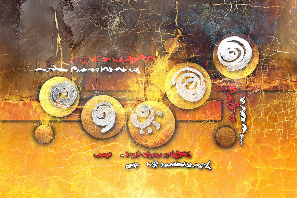 Ancient Tribal Symbols by Rafal Kulik — canvas wall art
