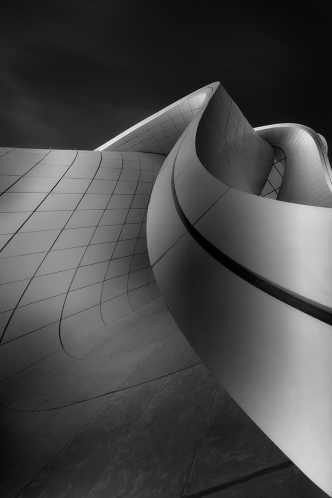 Sleek Architectural Curves by Olavo Azevedo — canvas wall art