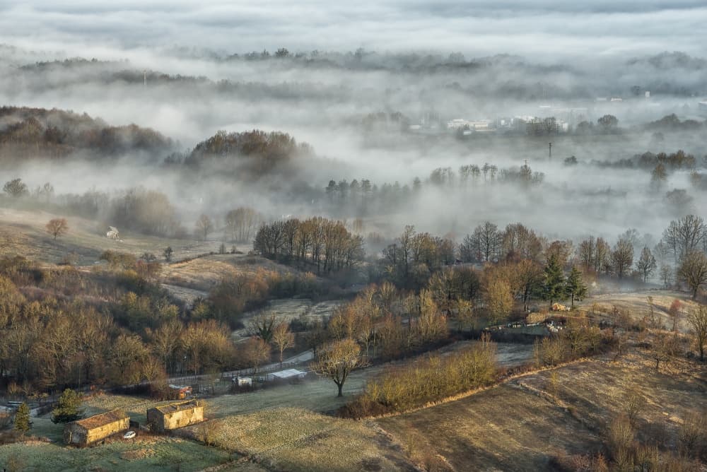 Misty Winter Landscape by Riccardo Lucidi — canvas wall art