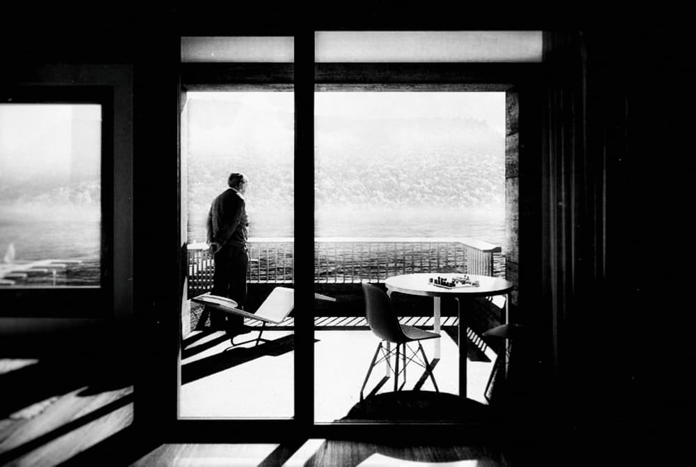 Pensive Man Lake View by Holger Droste — canvas wall art
