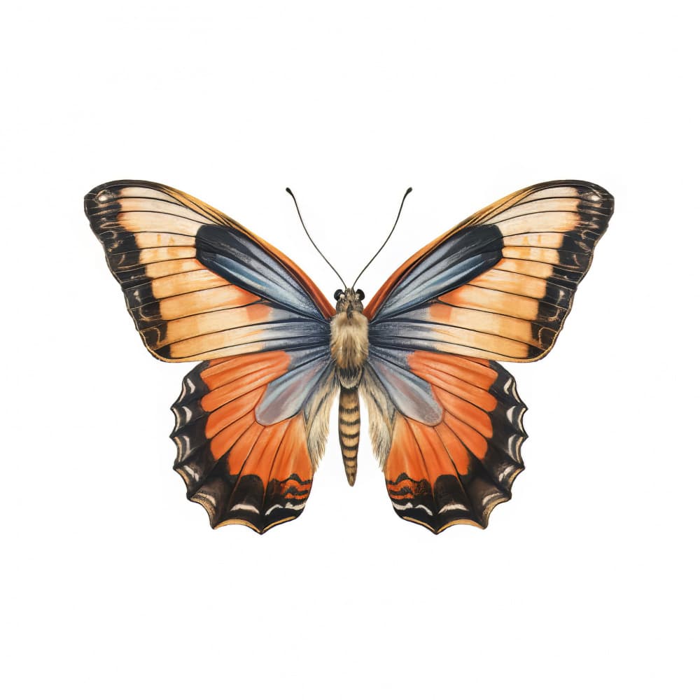 Vibrant Orange Butterfly by Bilge Paksoylu — canvas wall art