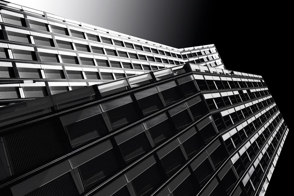 Modern City Geometry by Roland Weber — canvas wall art