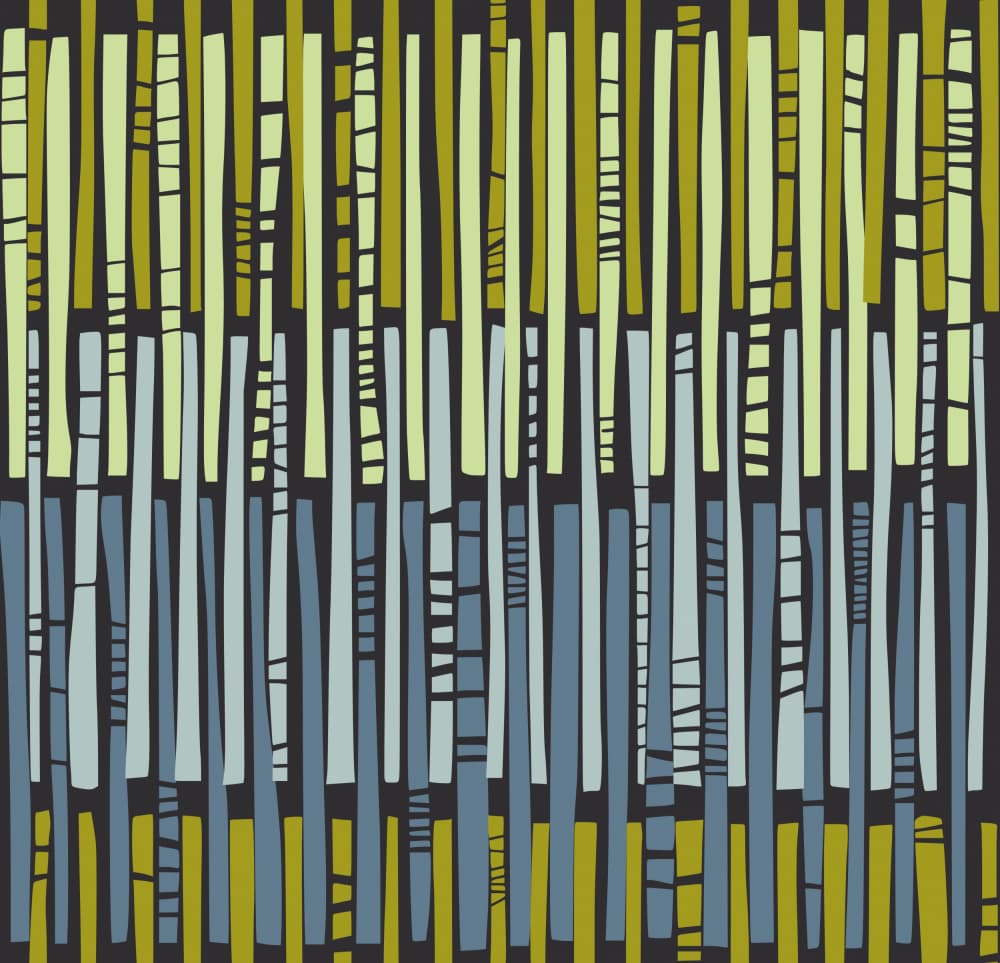 Vertical Forest Rhythm by Annick — canvas wall art