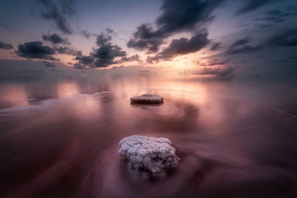 Ethereal Salt Lake Glow by Jose Antonio Triviño Sanchez — canvas wall art