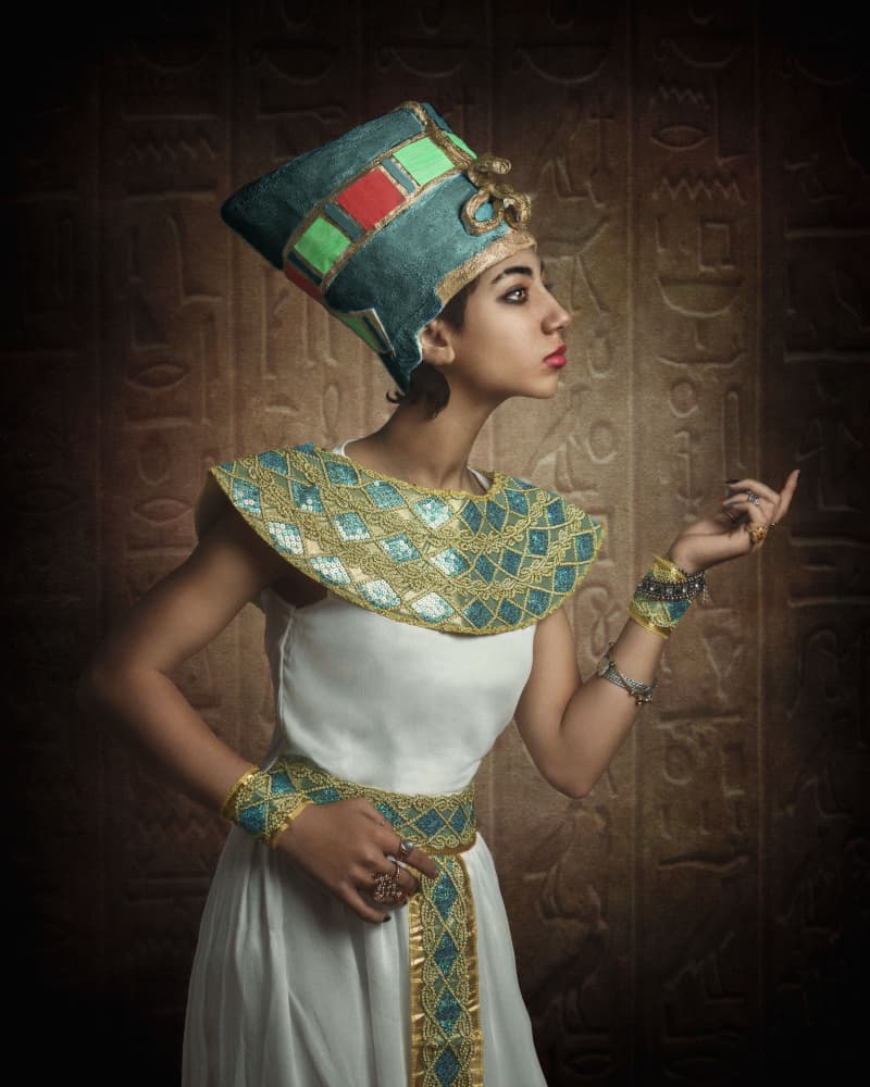 Regal Egyptian Queen by Noa Nick — canvas wall art