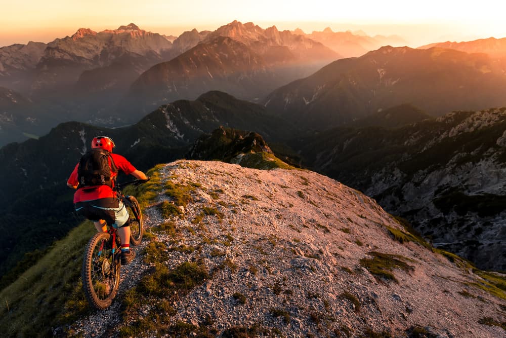 Golden Hour Ridge Ride by Sandi Bertoncelj — canvas wall art