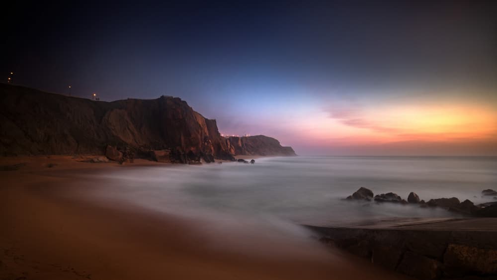 Colorful Coastal Twilight by Gonçalo Capitão — canvas wall art