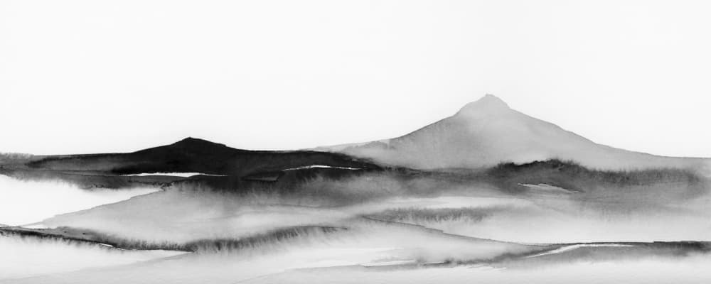 Shadowsofthesummiti 40x16 by Rachel Elise — canvas wall art