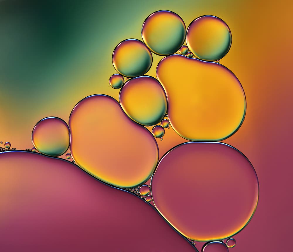Vibrant Oil Drops by Heidi Westum — canvas wall art