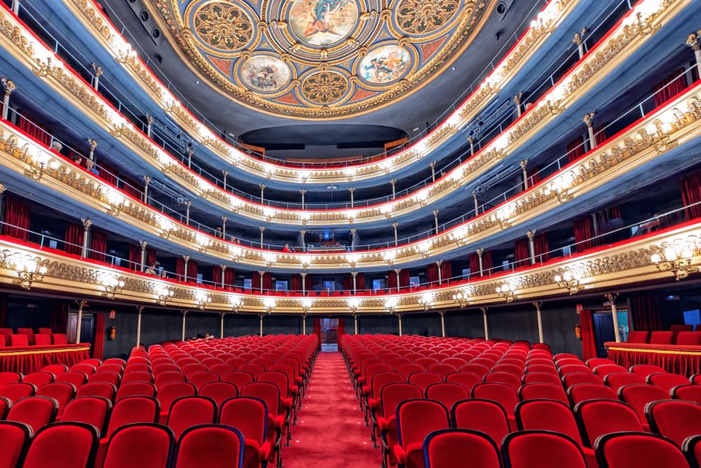 Ornate Opera House Interior by TONY GORAN — canvas wall art