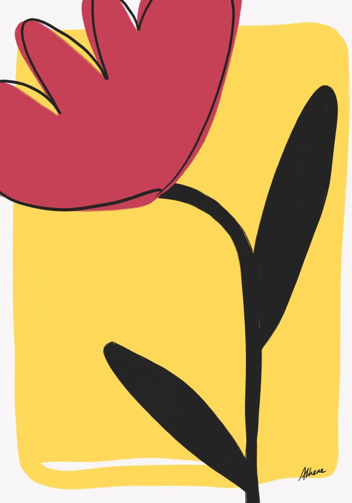 Bold Flower by Athene Fritsch — canvas wall art