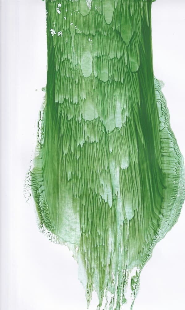 Fluid Green Abstract by Maira Ribena — canvas wall art