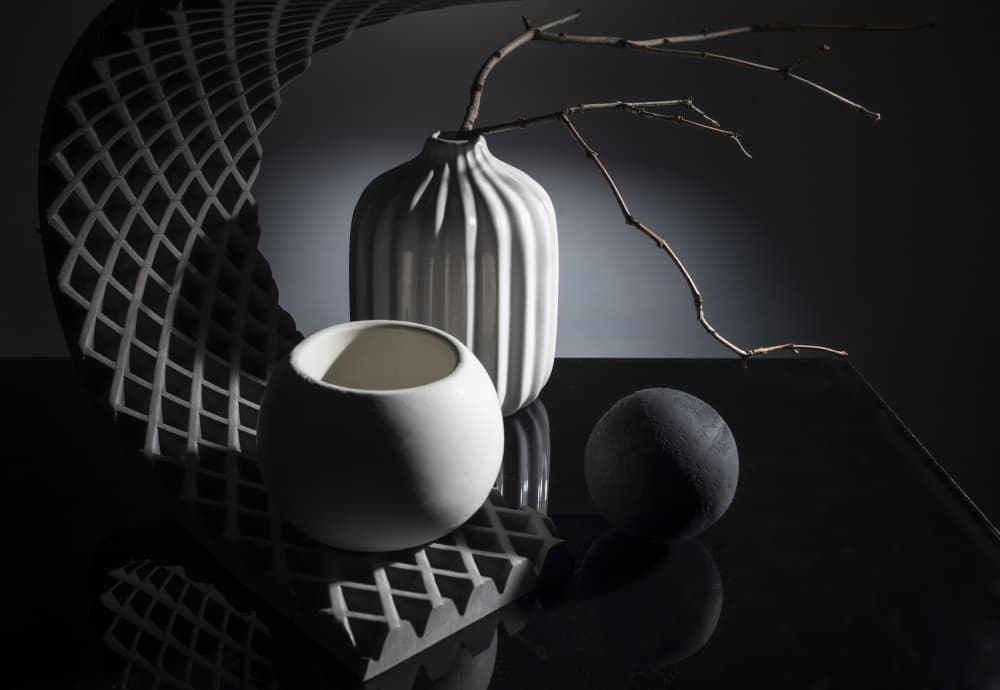 Elegant Still Life Vases by Evgeniy Popov — canvas wall art