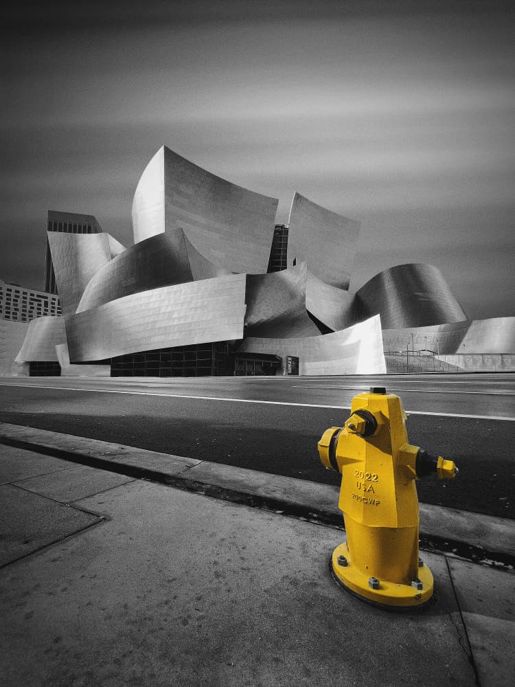 Modern Architecture Yellow Hydrant by hardibudi — canvas wall art