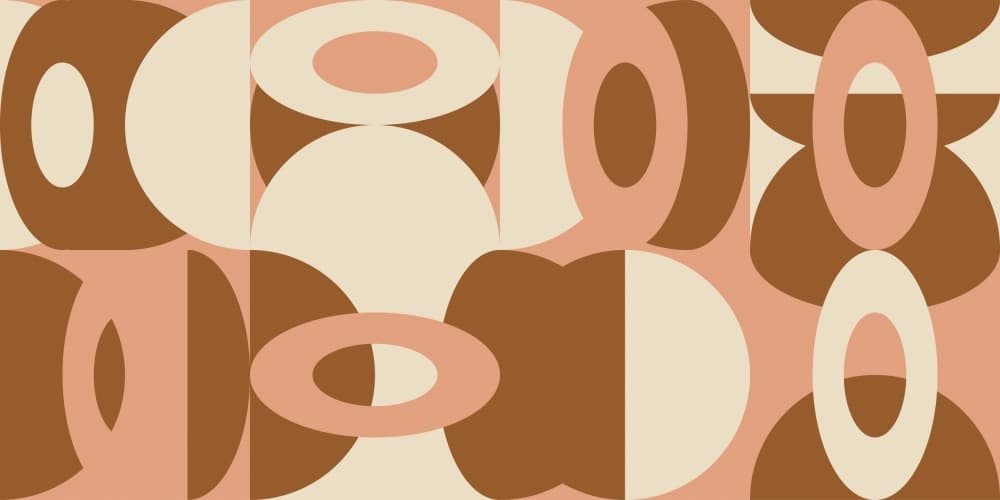 Midcentury Modern Curves by Dina Dankers — canvas wall art