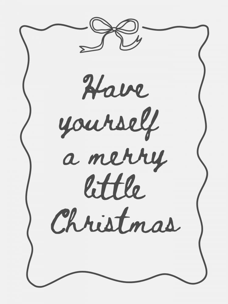 Merry Little Christmas by Jolly and Dash — canvas wall art