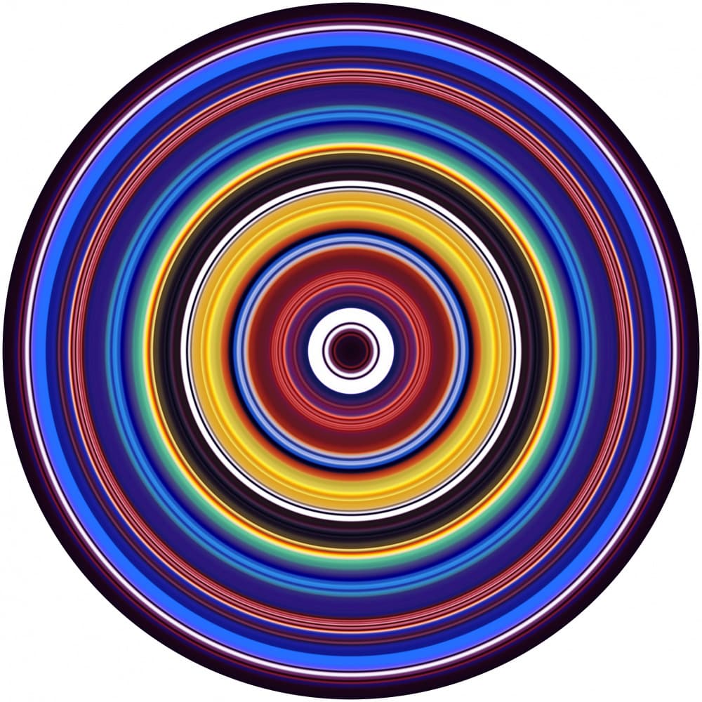Vibrant Concentric Rings by PASLIER Morgan — canvas wall art