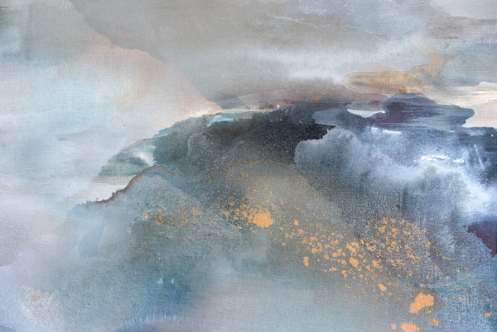 Moody Golden Waters by Gemma Bardot — canvas wall art