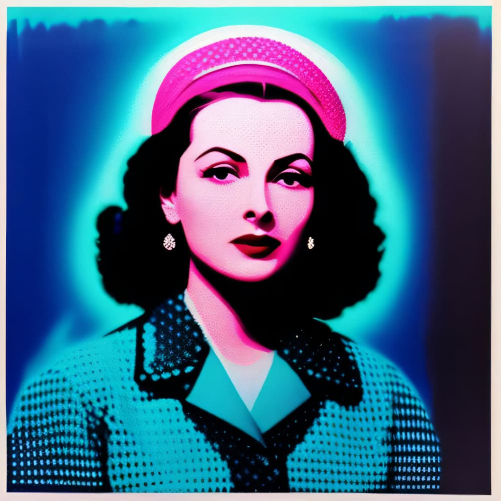 Vibrant Retro Portrait by Cicero Spin — canvas wall art