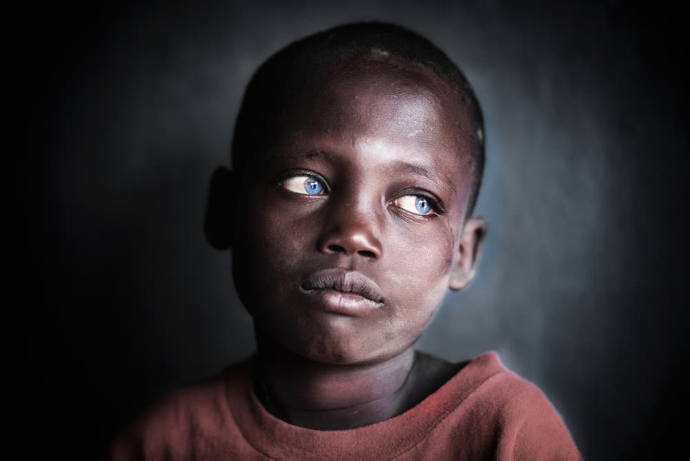 Boy With Blue Eyes by Trevor Cole — canvas wall art