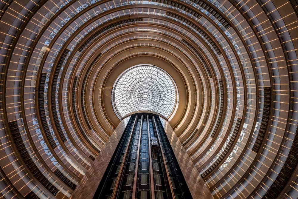 Modern Atrium Design by Raymond Ren Rong Liu — canvas wall art