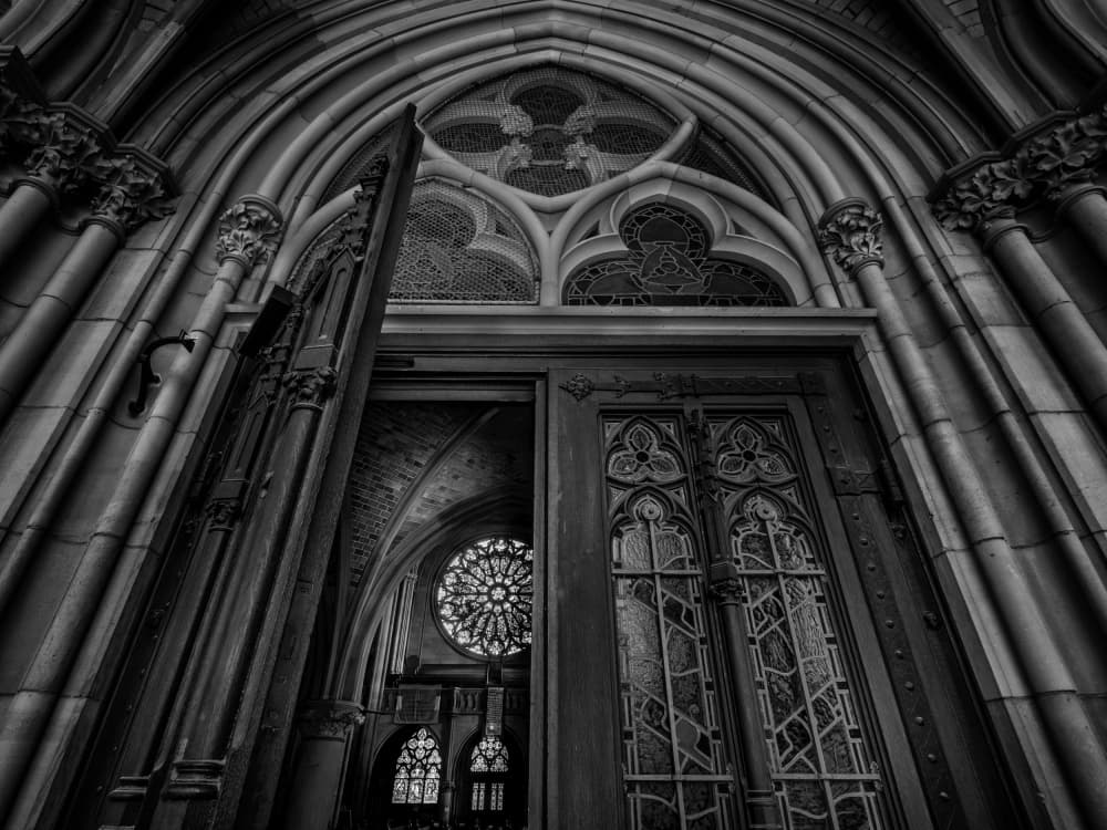 Gothic Cathedral Entry by Eiji Yamamoto — canvas wall art
