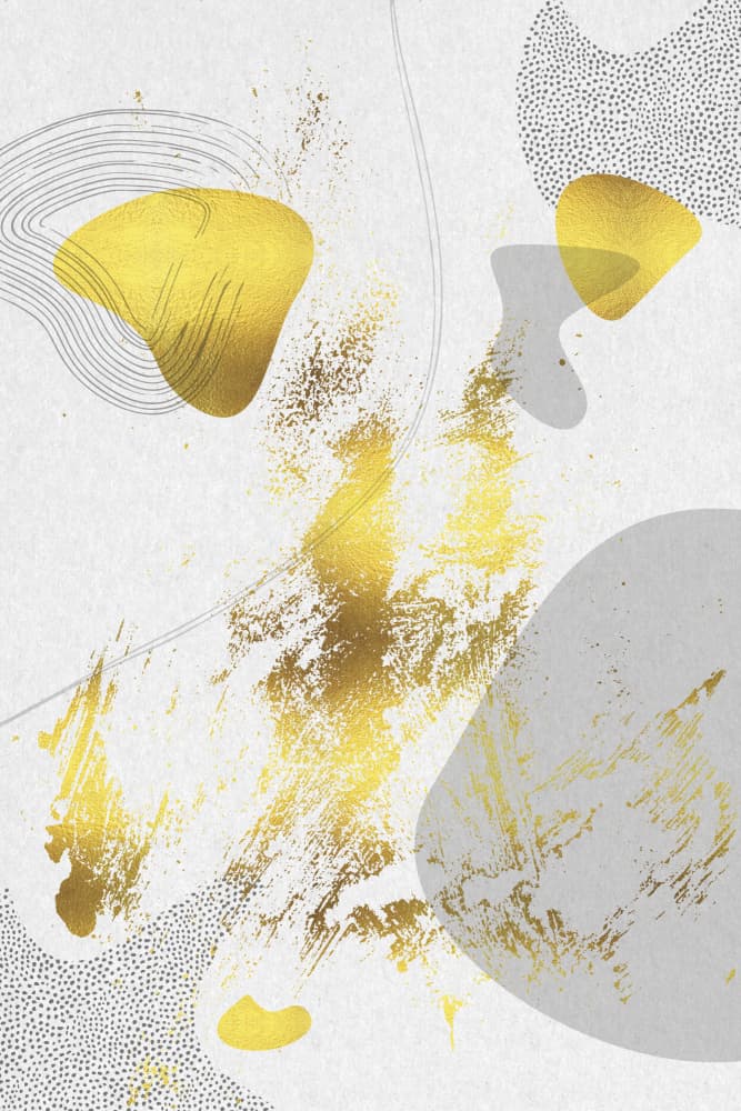 Abstract Gold Flow by Melanie Viola — canvas wall art