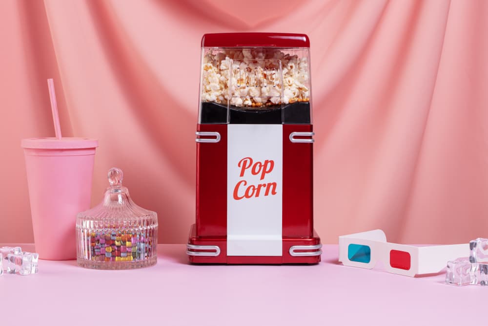 Retro Movie Night by Julia Ramiro — canvas wall art