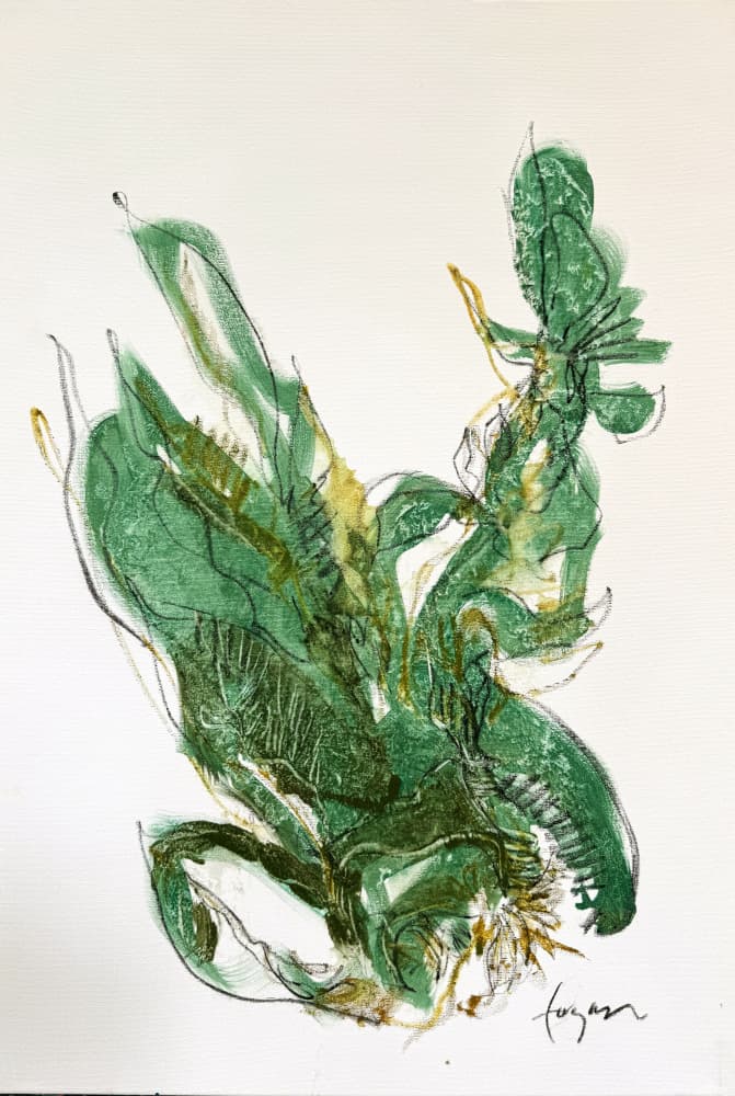 Abstract Botanical Flow by Dorothy Fagan — canvas wall art