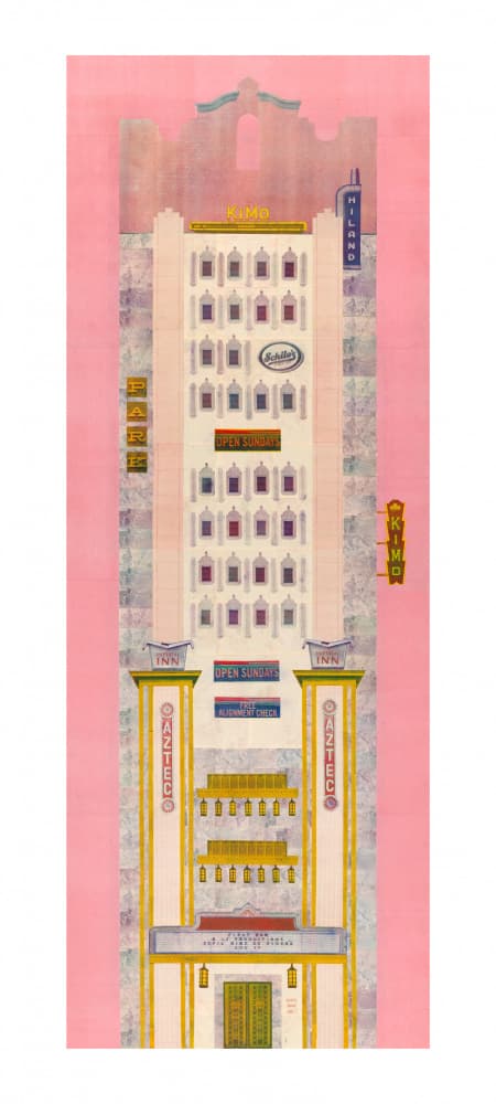 Art Deco Pink Sweet Shop by Noa Defesche — canvas wall art