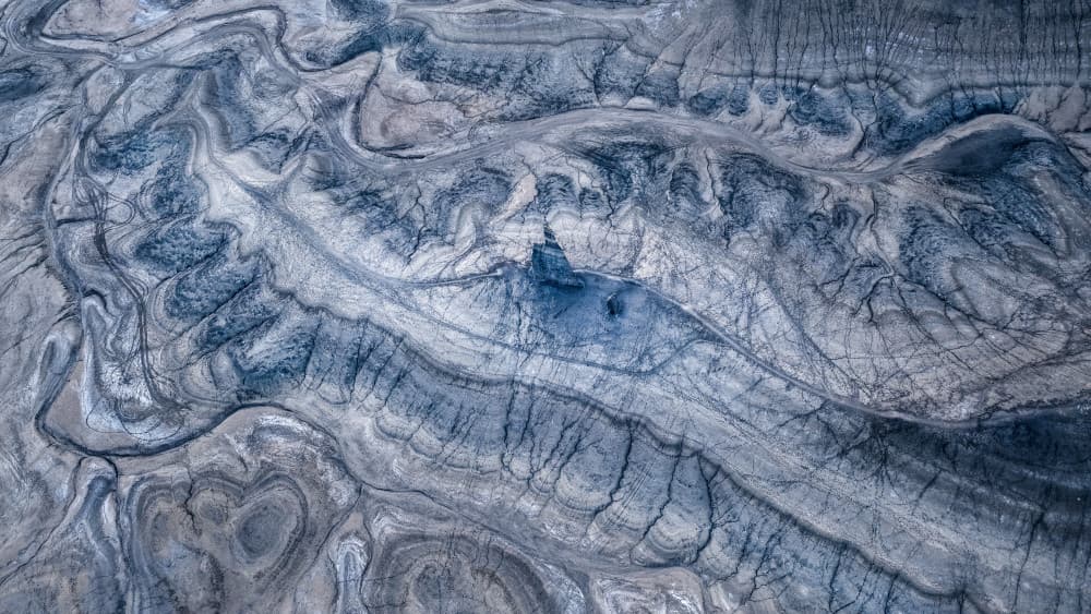 Abstract Blue Landscape by John Fan — canvas wall art