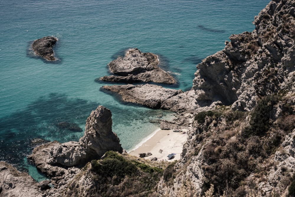 Secluded Coastal Cove by Photolovers — canvas wall art