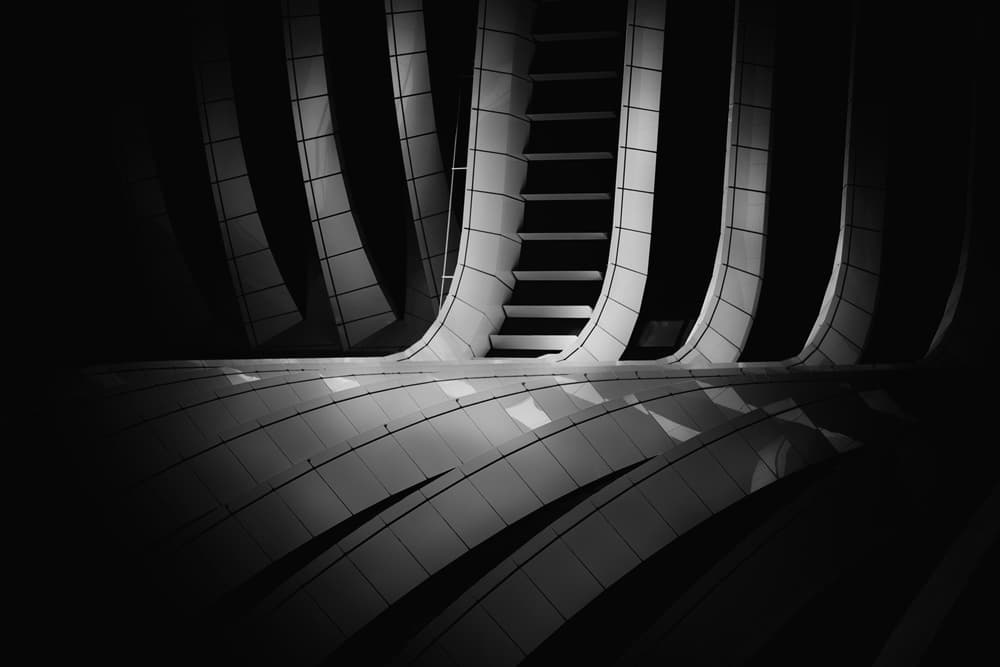 Curved Modern Architecture by Jeroen van de Wiel — canvas wall art