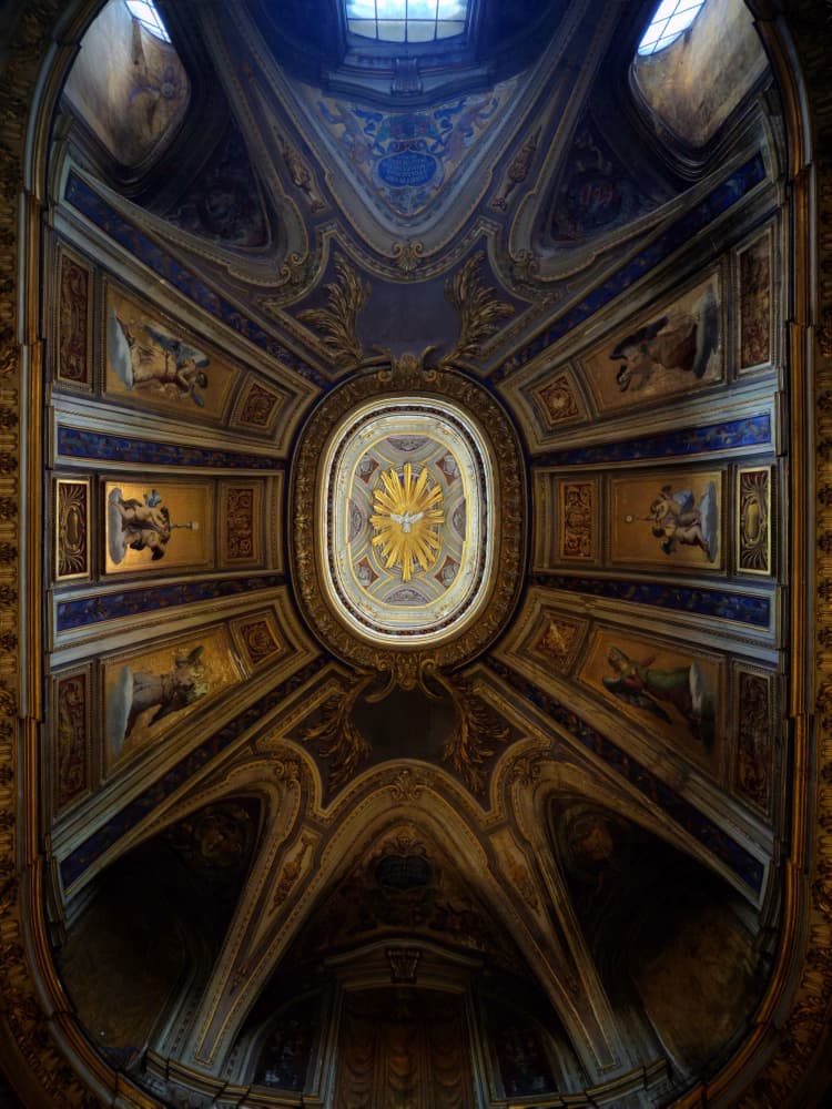 Golden Dove Ceiling by Branko Markovic — canvas wall art