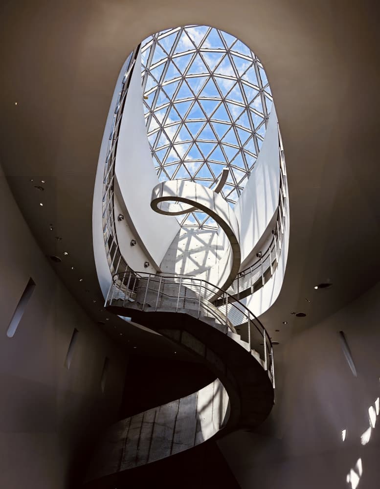 Skylight Spiral Staircase by Arnon Orbach — canvas wall art