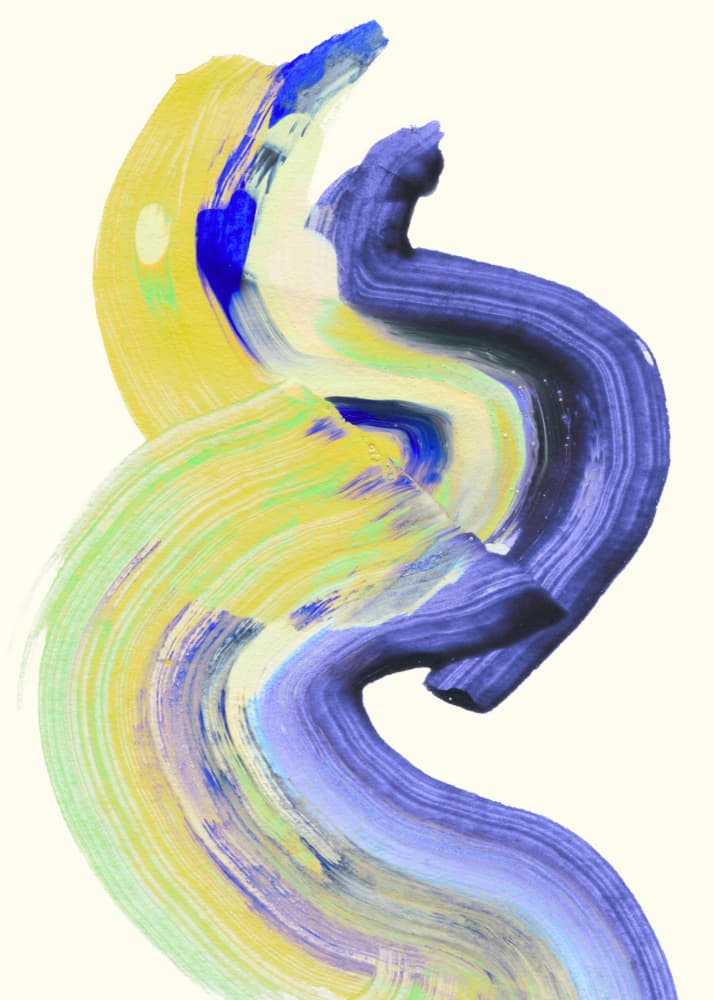 Abstract Color Swirls by RS LAB STUDIO — canvas wall art