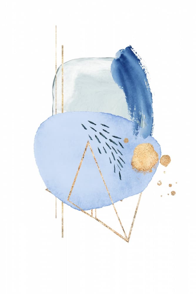 Modern Gold Abstract by Sally Ann Moss — canvas wall art