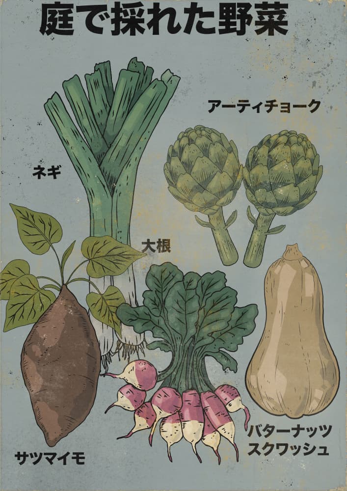 Garden Fresh Vegetables by Nicholas — canvas wall art