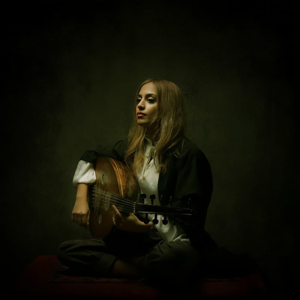 Oud Player Portrait by Moein Hasheminasab — canvas wall art