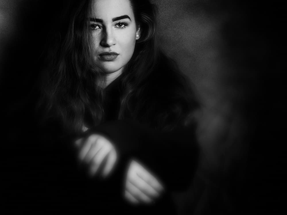 Intense Gaze Portrait by Jacob Tuinenga — canvas wall art